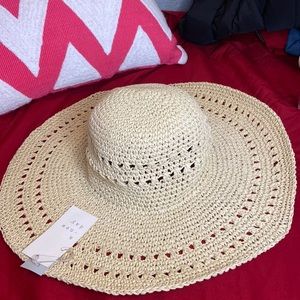 A New Day, Hat, OS, light tan. Perfect for a day on the beach! 🏖️